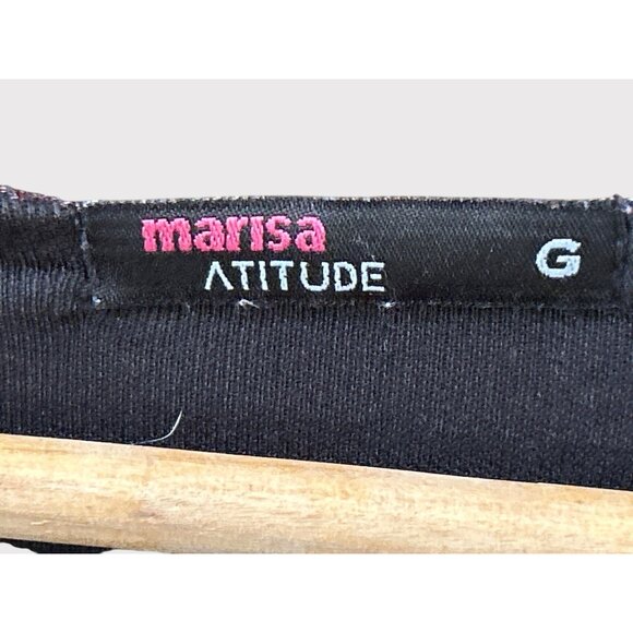 Y2K Marisa Atitude Black Sheer Celestial Sun Moon Star Print Dress Cosmic Goth - Picture 3 of 4